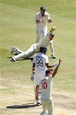 SYDNEY, AUSTRALIA - JANUARY 11: Tim Paine of Australia successfully appeals for a catch off Ravichandran Ashwin of India only to have the wicket ruled not out after Ashwin called for a DRS challenge during day five of the Third Test match in the series between Australia and India at Sydney Cricket Ground on January 11, 2021 in Sydney, Australia. (Photo by Mark Kolbe/Getty Images)