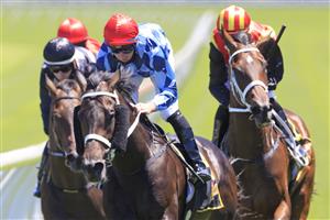 SYDNEY, AUSTRALIA - JANUARY 09: Tommy Berry on Zing wins race 3 the Schweppes Handicap during Sydney Racing at Royal Randwick Racecourse on January 09, 2021 in Sydney, Australia. (Photo by Mark Evans/Getty Images)