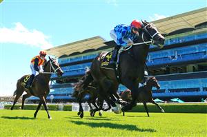 SYDNEY, AUSTRALIA - JANUARY 09: Tommy Berry on Zing wins race 3 the Schweppes Handicap during Sydney Racing at Royal Randwick Racecourse on January 09, 2021 in Sydney, Australia. (Photo by Mark Evans/Getty Images)