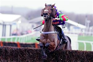 PLUMPTON, ENGLAND - JANUARY 13: Lilly Pinchin riding Cyclop clear the last to win The Strong Flavours Catering Conditional Jockeys' Veterans' Handicap Chase at Plumpton Racecourse on January 13, 2021 in Plumpton, England. Due to the Coronavirus pandemic, owners along with the paying public will not be allowed to attend the meeting. (Photo by Alan Crowhurst/Getty Images)