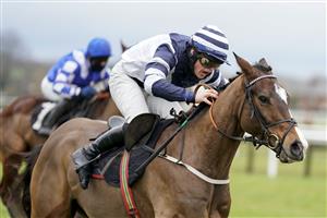 PLUMPTON, ENGLAND - JANUARY 13: Jordan Nailor riding Dobryn clear the last to win The Sky Sports Racing Maiden Hurdle (GBB Race) (Div 2) at Plumpton Racecourse on January 13, 2021 in Plumpton, England. Due to the Coronavirus pandemic, owners along with the paying public will not be allowed to attend the meeting. (Photo by Alan Crowhurst/Getty Images)