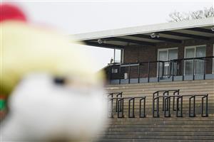 PLUMPTON, ENGLAND - JANUARY 13: Empty grandstand at Plumpton Racecourse on January 13, 2021 in Plumpton, England. Due to the Coronavirus pandemic, owners along with the paying public will not be allowed to attend the meeting. (Photo by Alan Crowhurst/Getty Images)