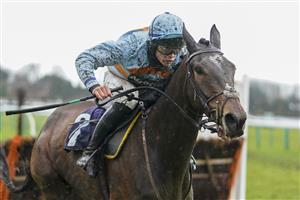 FONTWELL, ENGLAND - JANUARY 14: Jordan Nailor riding Beauport clear the last to win The Watch Off The Fence On attheraces.com Novices' Hurdle at Fontwell Park Racecourse on January 14, 2021 in Fontwell, England. Due to the Coronavirus pandemic, owners along with the paying public will not be allowed to attend the meeting. (Photo by Alan Crowhurst/Getty Images)
