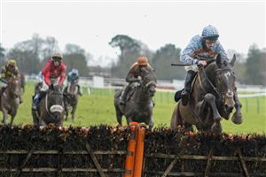 FONTWELL, ENGLAND - JANUARY 14: Jordan Nailor riding Beauport clear the last to win The Watch Off The Fence On attheraces.com Novices' Hurdle at Fontwell Park Racecourse on January 14, 2021 in Fontwell, England. Due to the Coronavirus pandemic, owners along with the paying public will not be allowed to attend the meeting. (Photo by Alan Crowhurst/Getty Images)