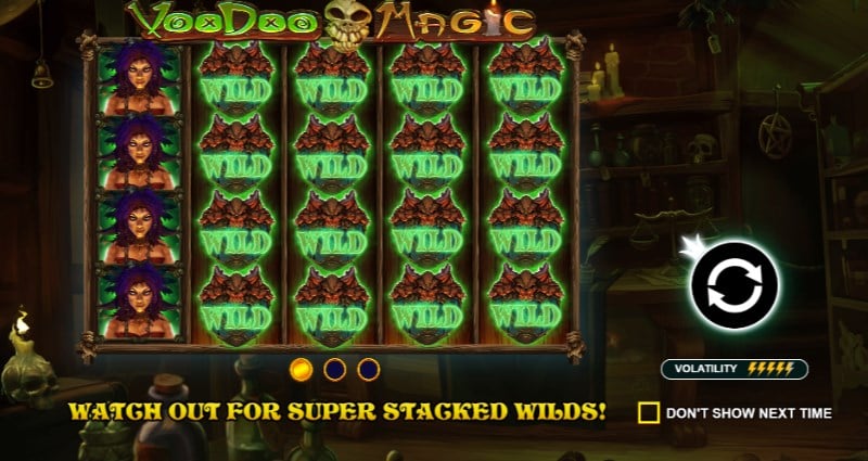 Voodoo magic stacked wilds Voodoo magic stacked wilds