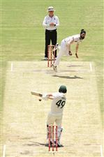 BRISBANE, AUSTRALIA - JANUARY 18: Mohammed Siraj of India bowls during day four of the 4th Test Match in the series between Australia and India at The Gabba on January 18, 2021 in Brisbane, Australia. (Photo by Matt Roberts/Getty Images)