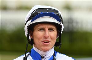 MELBOURNE, AUSTRALIA - JANUARY 16: Damian Lane after riding Viral to win race 6, the Incognitus Plate, during Melbourne Racing at Flemington Racecourse on January 16, 2021 in Melbourne, Australia. (Photo by Vince Caligiuri/Getty Images)
