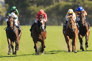 SYDNEY, AUSTRALIA - JANUARY 16: Kerrin McEvoy on Tycoonist wins race 7 the Ranvet Handicap during Sydney Racing at Rosehill Gardens on January 16, 2021 in Sydney, Australia. (Photo by Mark Evans/Getty Images)