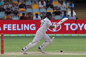 BRISBANE, AUSTRALIA - JANUARY 19: Rishabh Pant of India bats during day five of the 4th Test Match in the series between Australia and India at The Gabba on January 19, 2021 in Brisbane, Australia. (Photo by Matt Roberts/Getty Images)