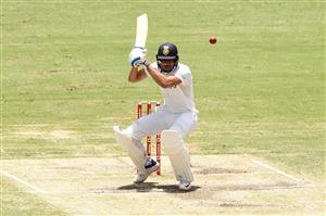 BRISBANE, AUSTRALIA - JANUARY 19: Shubman Gill of India bats during day five of the 4th Test Match in the series between Australia and India at The Gabba on January 19, 2021 in Brisbane, Australia. (Photo by Matt Roberts/Getty Images)