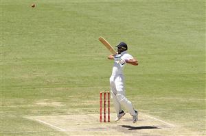 BRISBANE, AUSTRALIA - JANUARY 19: Shubman Gill of India bats during day five of the 4th Test Match in the series between Australia and India at The Gabba on January 19, 2021 in Brisbane, Australia. (Photo by Matt Roberts/Getty Images)