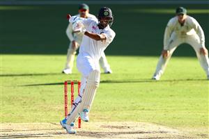 BRISBANE, AUSTRALIA - JANUARY 19: Washington Sundar of India bats during day five of the 4th Test Match in the series between Australia and India at The Gabba on January 19, 2021 in Brisbane, Australia. (Photo by Matt Roberts/Getty Images)