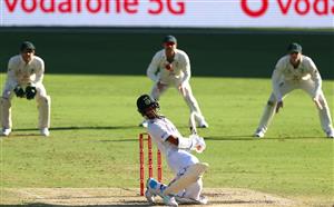 BRISBANE, AUSTRALIA - JANUARY 19: Washington Sundar of India bats during day five of the 4th Test Match in the series between Australia and India at The Gabba on January 19, 2021 in Brisbane, Australia. (Photo by Matt Roberts/Getty Images)