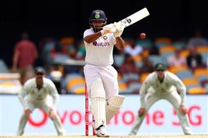 BRISBANE, AUSTRALIA - JANUARY 19: Rishabh Pant of India bats during day five of the 4th Test Match in the series between Australia and India at The Gabba on January 19, 2021 in Brisbane, Australia. (Getty)