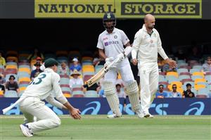 BRISBANE, AUSTRALIA - JANUARY 19: Cheteshwar Pujara of India bats during day five of the 4th Test Match in the series between Australia and India at The Gabba on January 19, 2021 in Brisbane, Australia. (Photo by Matt Roberts/Getty Images)