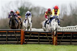 WINCANTON, ENGLAND - JANUARY 21: Tom Scudamore riding Brinkley clear the last to win The 100% RacingTV Profits Back To Racing Handicap Hurdle at Wincanton Racecourse on January 21, 2021 in Wincanton, England. Due to the Coronavirus pandemic, owners along with the paying public will not be allowed to attend the meeting. (Photo by Alan Crowhurst/Getty Images)