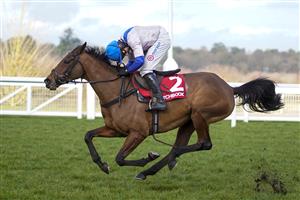 ASCOT, ENGLAND - JANUARY 23: Harry Skelton riding Roksana clear the last to win The Matchbook Betting Podcast Mares' Hurdle at Ascot Racecourse on January 23, 2021 in Ascot, England. Due to the Coronavirus pandemic, owners along with the paying public will not be allowed to attend the meeting. (Photo by Alan Crowhurst/Getty Images)