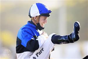 SYDNEY, AUSTRALIA - JANUARY 23: Josh Parr dismounts Soldier Of Love after winning race 10 the Drinkwise Mile during Sydney Racing at Royal Randwick Racecourse on January 23, 2021 in Sydney, Australia. (Photo by Mark Evans/Getty Images)