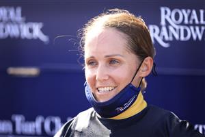 SYDNEY, AUSTRALIA - JANUARY 23: Rachel King on Le Lude returns to scale after winning race 7 the Sky Racing Active Handicap during Sydney Racing at Royal Randwick Racecourse on January 23, 2021 in Sydney, Australia. (Photo by Mark Evans/Getty Images)