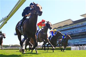 SYDNEY, AUSTRALIA - JANUARY 23: Hugh Bowman on Rocketing By wins race 5 the Bowermans Commercial Furniture Handicap during Sydney Racing at Royal Randwick Racecourse on January 23, 2021 in Sydney, Australia. (Photo by Mark Evans/Getty Images)