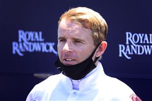 SYDNEY, AUSTRALIA - JANUARY 23: Tommy Berry looks on after winning on Art Cadeau in race 2 the TAB Highway Handicap during Sydney Racing at Royal Randwick Racecourse on January 23, 2021 in Sydney, Australia. (Photo by Mark Evans/Getty Images)