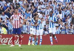 SAN SEBASTIAN, SPAIN - SEPTEMBER 14: Martin Odegaard of Real Sociedad celebrates after scoring goal during the Liga match between Real Sociedad and Club Atletico de Madrid at Estadio Reale Arena on September 14, 2019 in San Sebastian, Spain. (Photo by Juan Manuel Serrano Arce/Getty Images)