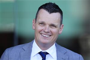 SYDNEY, AUSTRALIA - JANUARY 30: Joe Pride looks on after winning race 8 the Sky Racing Active Handicap with Brutality during Sydney Racing at Rosehill Gardens on January 30, 2021 in Sydney, Australia. (Photo by Mark Evans/Getty Images)