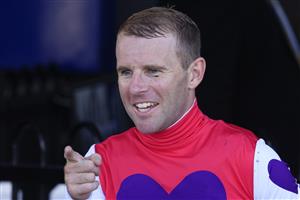 SYDNEY, AUSTRALIA - JANUARY 30: Tommy Berry looks on after winning race 5 the Rosehill Bowling Club Handicap on Shaik during Sydney Racing at Rosehill Gardens on January 30, 2021 in Sydney, Australia. (Photo by Mark Evans/Getty Images)