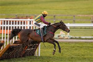 WARWICK, ENGLAND - FEBRUARY 03: Bryony Frost riding Miss Heritage clear the last to win The Every Race Live on Racing TV Handicap Hurdle at Warwick Racecourse on February 03, 2021 in Warwick, England. Due to the Coronavirus pandemic, owners along with the paying public will not be allowed to attend the meeting. (Photo by Alan Crowhurst/Getty Images)