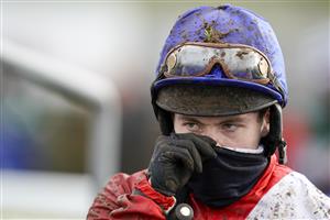 WINCANTON, ENGLAND - FEBRUARY 04: Jonjo O'Neill Jr, at Wincanton Racecourse on February 04, 2021 in Wincanton, England. Due to the Coronavirus pandemic, owners along with the paying public will not be allowed to attend the meeting. (Photo by Alan Crowhurst/Getty Images)