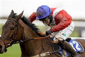 WINCANTON, ENGLAND - FEBRUARY 04: Jonjo O'Neill Jr. riding Rose of Arcadia (red) clear the last to win The EBF Mares' 'National Hunt' Novices' Hurdle at Wincanton Racecourse on February 04, 2021 in Wincanton, England. Due to the Coronavirus pandemic, owners along with the paying public will not be allowed to attend the meeting. (Photo by Alan Crowhurst/Getty Images)