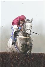 WINCANTON, ENGLAND - FEBRUARY 04: Tom Scudamore riding Numitor clear the last to win The Watch Racing TV In Stunning HD Novices' Handicap Chase at Wincanton Racecourse on February 04, 2021 in Wincanton, England. Due to the Coronavirus pandemic, owners along with the paying public will not be allowed to attend the meeting. (Photo by Alan Crowhurst/Getty Images)