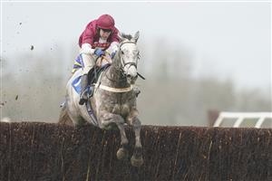 WINCANTON, ENGLAND - FEBRUARY 04: Tom Scudamore riding Numitor clear the last to win The Watch Racing TV In Stunning HD Novices' Handicap Chase at Wincanton Racecourse on February 04, 2021 in Wincanton, England. Due to the Coronavirus pandemic, owners along with the paying public will not be allowed to attend the meeting. (Photo by Alan Crowhurst/Getty Images)