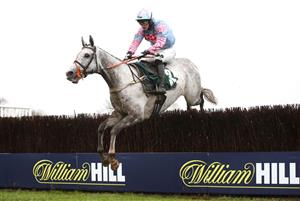 CATTERICK, ENGLAND - FEBRUARY 05: Silver In Disguise ridden by jockey Charlie Price on their way to win the kingmakerracedays.co.uk Working With Kenny Johnson Racing Novices' Handicap Chase at Catterick Racecourse on February 5, 2021 in Catterick, England. (Photo by Tim Goode - Pool / Getty Images)