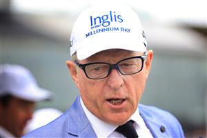 SYDNEY, AUSTRALIA - FEBRUARY 06: Trainer Mick Price looks on after winning race 5 the Inglis Millennium with Profiteer during Sydney Racing at Royal Randwick Racecourse on February 06, 2021 in Sydney, Australia. (Photo by Mark Evans/Getty Images)