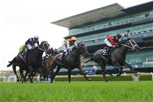 SYDNEY, AUSTRALIA - FEBRUARY 06: James McDonald on April Rain wins race 4 the Ranvet Handicap during Sydney Racing at Royal Randwick Racecourse on February 06, 2021 in Sydney, Australia. (Photo by Mark Evans/Getty Images)