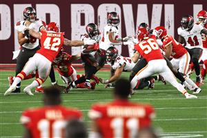 TAMPA, FLORIDA - FEBRUARY 07: Jaydon Mickens #85 of the Tampa Bay Buccaneers runs with the ball in the first quarter against the Kansas City Chiefs in Super Bowl LV at Raymond James Stadium on February 07, 2021 in Tampa, Florida. (Photo by Patrick Smith/Getty Images)