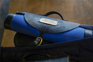SUNBURY, ENGLAND - FEBRUARY 09: The Alan King saddle bag waits to be picked up at Kempton Park Racecourse on February 09, 2021 in Sunbury, England. Due to the Coronavirus pandemic, owners along with the paying public will not be allowed to attend the meeting. (Photo by Alan Crowhurst/Getty Images)