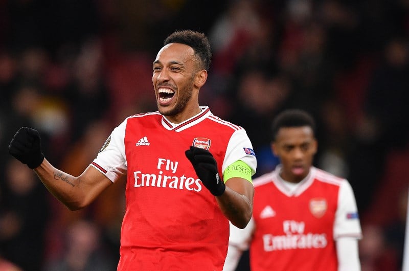 arsenal emirates uefa aubameyang