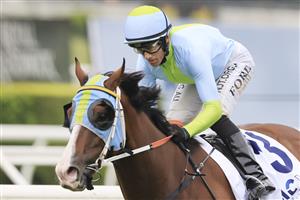 SYDNEY, AUSTRALIA - FEBRUARY 13: Jay Ford on Pandano wins race 5 the ACY Securities Handicap during Sydney Racing at Royal Randwick Racecourse on February 13, 2021 in Sydney, Australia. (Photo by Mark Evans/Getty Images)