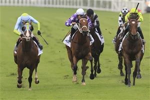 SYDNEY, AUSTRALIA - FEBRUARY 13: Jay Ford on Pandano wins race 5 the ACY Securities Handicap during Sydney Racing at Royal Randwick Racecourse on February 13, 2021 in Sydney, Australia. (Photo by Mark Evans/Getty Images)