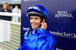 SYDNEY, AUSTRALIA - FEBRUARY 13: Rachel King on Colette returns to scale after winning race 7 the Yulong Apollo Stakes during Sydney Racing at Royal Randwick Racecourse on February 13, 2021 in Sydney, Australia. (Photo by Mark Evans/Getty Images)
