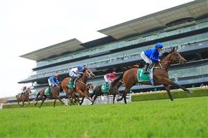 SYDNEY, AUSTRALIA - FEBRUARY 13: Rachel King on Colette wins race 7 the Yulong Apollo Stakes during Sydney Racing at Royal Randwick Racecourse on February 13, 2021 in Sydney, Australia. (Photo by Mark Evans/Getty Images)