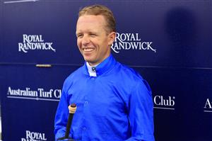 SYDNEY, AUSTRALIA - FEBRUARY 13: Kerrin McEvoy looks on after winning race 4 the Rubric Lodge Triscay Stakes on Tailleur during Sydney Racing at Royal Randwick Racecourse on February 13, 2021 in Sydney, Australia. (Photo by Mark Evans/Getty Images)