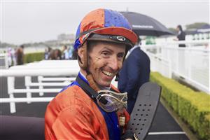 SYDNEY, AUSTRALIA - FEBRUARY 13: Nash Rawiller on Kaapfever returns to scale after winning race 1 the Agency Real Estate Handicap during Sydney Racing at Royal Randwick Racecourse on February 13, 2021 in Sydney, Australia. (Photo by Mark Evans/Getty Images)