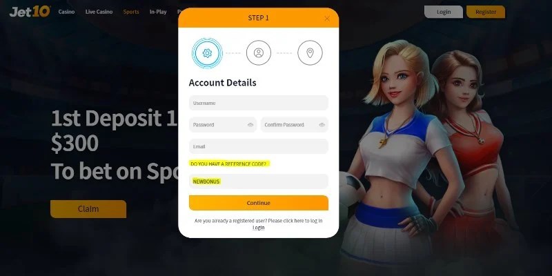 jet10 promo code NEWBONUS