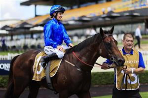 SYDNEY, AUSTRALIA - FEBRUARY 20: Rachel King on Andermatt returns to scale after winning race 1 the Chandon Handicap during Sydney Racing at Rosehill Gardens on February 20, 2021 in Sydney, Australia. (Photo by Mark Evans/Getty Images)