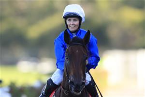 SYDNEY, AUSTRALIA - FEBRUARY 20: Rachel King on Emanate returns to scale after winning race 8 the Sharp Extensive IT Handicap during Sydney Racing at Rosehill Gardens on February 20, 2021 in Sydney, Australia. (Photo by Mark Evans/Getty Images)