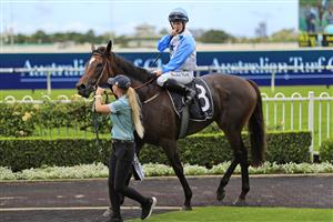 SYDNEY, AUSTRALIA - FEBRUARY 20: Rachel King on Nimalee returns to scale after winning race 3 the NSW Jockeys Association Handicap during Sydney Racing at Rosehill Gardens on February 20, 2021 in Sydney, Australia. (Photo by Mark Evans/Getty Images)