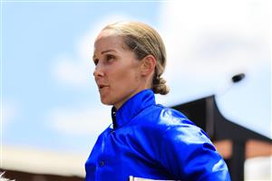 SYDNEY, AUSTRALIA - FEBRUARY 20: Rachel King on Andermatt returns to scale after winning race 1 the Chandon Handicap during Sydney Racing at Rosehill Gardens on February 20, 2021 in Sydney, Australia. (Photo by Mark Evans/Getty Images)